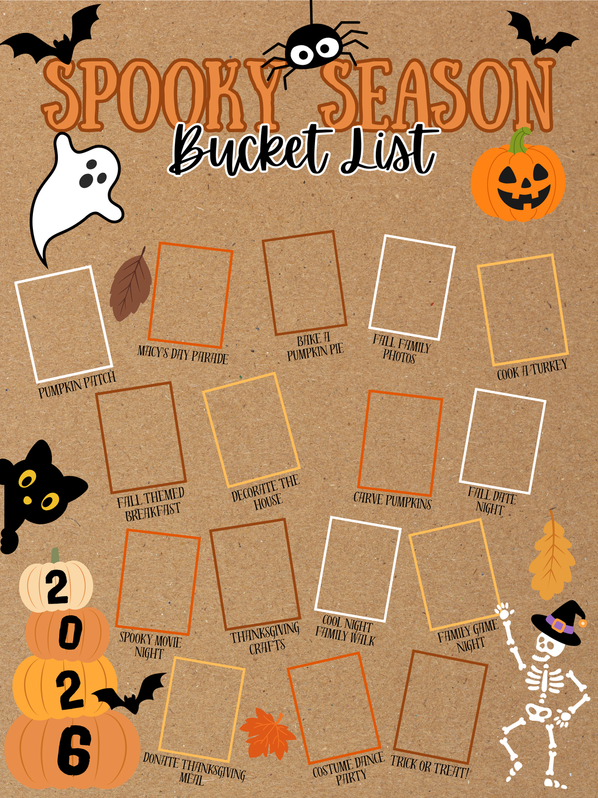 2026 Autumn Adventures Bucket List - Mini Banner